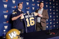 The Winnipeg Blue Bombers have announced a two-year contract extension for general manager Kyle Walters. Blue Bombers receiver Weston Dressler and Walters hold up his jersey in Winnipeg, Wednesday, January 27, 2016.THE CANADIAN PRESS/John Woods