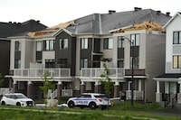 Homes are left damaged following a tornado in the Ottawa suburb of Barrhaven on Thursday, July 13, 2023. As severe weather events such as tornadoes and derechos become more common, researchers are calling for new measures to provincial building codes that protect homes from climate disasters.THE CANADIAN PRESS/Sean Kilpatrick