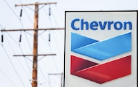 BURBANK, CALIFORNIA - MAY 22: The Chevron logo is displayed at a Chevron gas station on May 22, 2023 in Burbank, California. Chevron is doubling down in the shale sector with an acquisition of shale driller PDC Energy, which has operations in Colorado and Texas, in a $6.3 billion deal. (Photo by Mario Tama/Getty Images)