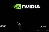 CEO Jensen Huang waves after delivering the keynote address of Nvidia GTC in San Jose, Calif., Monday, March 18, 2024. (AP Photo/Eric Risberg)