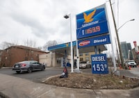 The Ultramar gas station on Broadview Ave. and Bater Ave. is photographed on Mar 26, 2024. Fred Lum/The Globe and Mail
