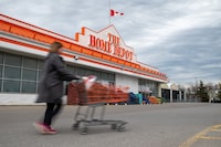 A Home Depot store is pictured near Laird Dr/Eglinton Ave in Toronto on March 14, 2024. (Laura Proctor/The Globe and Mail)
