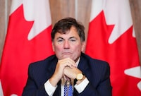 Minister of Intergovernmental Affairs, Infrastructure and Communities Dominic LeBlanc takes part in a press conference on the damage caused by hurricane Fiona, in Ottawa on Wednesday, Sept. 28, 2022. THE CANADIAN PRESS/Sean Kilpatrick
