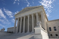 FILE PHOTO: The U.S. Supreme Court building is seen in Washington, U.S., August 31, 2023. REUTERS/Kevin Wurm  REFILE - CORRECTING YEAR/File Photo