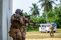 Special forces from Niger, mentored by a Canadian special operations officer near Jacqueville in Ivory Coast, are preparing for terrorist attacks of the kind that have escalated across West Africa in the past several years, especially in the Sahel region but also in coastal countries such as Ivory Coast, Benin and Togo.
CHEICK SYLLA/THE GLOBE AND MAIL