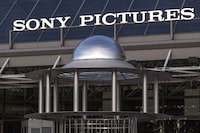 FILE - The Sony Pictures Plaza building is seen, Dec. 19, 2014, in Culver City, Calif. Sony Pictures and the private equity firm Apollo Global Management have expressed interest in buying Paramount Global for $26 billion, according to a person familiar with the details. (AP Photo/Damian Dovarganes, File)