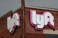 FILE PHOTO: The Lyft Driver Hub is seen in Los Angeles, California, U.S., March 20, 2019. REUTERS/Lucy Nicholson/File Photo