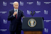 U.S President Joe Biden speaks during a news conference following the Group of Seven (G-7) leaders summit in Hiroshima, Japan, on Sunday, May 21, 2023. Kiyoshi Ota/Pool via REUTERS