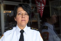 Newly appointed Thunder Bay police Chief Sylvie Hauth feels there are "Systemic Barriers" in her force that need to be addressed moving forward in Thunder Bay, Ontario. David Jackson/ Globe and Mail