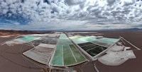 FILE PHOTO: A view of Albemarle lithium mine located on the Atacama salt flat is pictured, in Antofagasta region, Chile, May 4, 2023. REUTERS/Ivan Alvarado/File Photo
