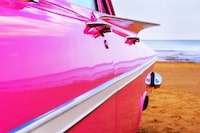 File #: 6171337
Classic pink Cadillac at beach
Credit:  iStockphoto

(Royalty-Free)

Keywords: Cadillac, Car, Beach, Pink, Sports Car, 1940-1980 Retro-Styled Imagery, 1950s Style, Classic