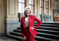 Ontario Liberal Party leader Bonnie Crombie poses for a photograph at Queen's Park in Toronto on Wednesday, December 20, 2023. THE CANADIAN PRESS/Nathan Denette