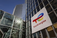<div>French company TotalEnergies says it has finalized its sale of its 50 per cent stake in the Surmont oilsands project to U.S. oil company ConocoPhillips for $4.03 billion. The logo of TotalEnergies is seen at the company's headquarters skyscraper in the La Defense business district in Courbevoie near Paris, France, Wednesday, March 1, 2023. THE CANADIAN PRESS/AP-Aurelien Morissard</div>