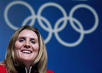 Canadian hockey star Hayley Wickenheiser, pictured during a press conference before the 2014 Sochi Winter Olympics, said she’s disappointed that the IOC decided not to ban Russian athletes from the Rio Olympics.