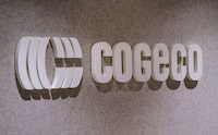 The Cogeco logo is seen in Montreal, Thursday, Oct. 22, 2020. THE CANADIAN PRESS/Paul Chiasson