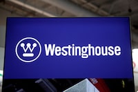 FILE PHOTO: The logo of Westinghouse Electric Corp. is pictured at the World Nuclear Exhibition (WNE), the trade fair event for the global nuclear community in Villepinte near Paris, France, June 26, 2018. REUTERS/Benoit Tessier/File Photo