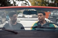 BROTHER (2022). Francis (Aaron Pierre) and Michael (Lamar Johnson) are brothers who immigrated to Canada in the 1990s and are fiercely protective of each other. Francis, in particular, has his foot in different worlds: one of violence and danger and the other of his family. The film also follows Michael as he navigates a suburban landscape and his own temptations with the dark side. Courtesy of Elevation Pictures