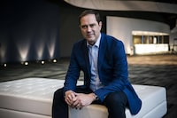Cisco CEO Chuck Robbins, seen in Toronto on Oct. 12, is a 6-foot-4 former college basketball player and 20-year veteran of the company. He steps into what no one would describe as a dream job: a lengthy slog to direct a one-time Silicon Valley star through its challenging next chapter.