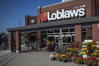 Customers leaving Loblaws on Dupon Street in Toronto on September 20, 2023
