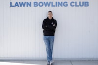 Tom Mitchell who runs a local lawn bowling club in Calgary, Alberta April 13, 2024. Todd Korol/The Globe and Mail