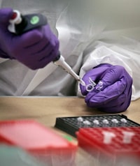 Undercover police investigating the murder of a 13-year-old girl in British Columbia disguised themselves as tea marketers to secretly collect the DNA of about 150 Kurdish community members, court recordings reveal. DNA testing is preformed at a lab in New York, Tuesday, April 15, 2014. THE CANADIAN PRESS/AP-Bebeto Matthews