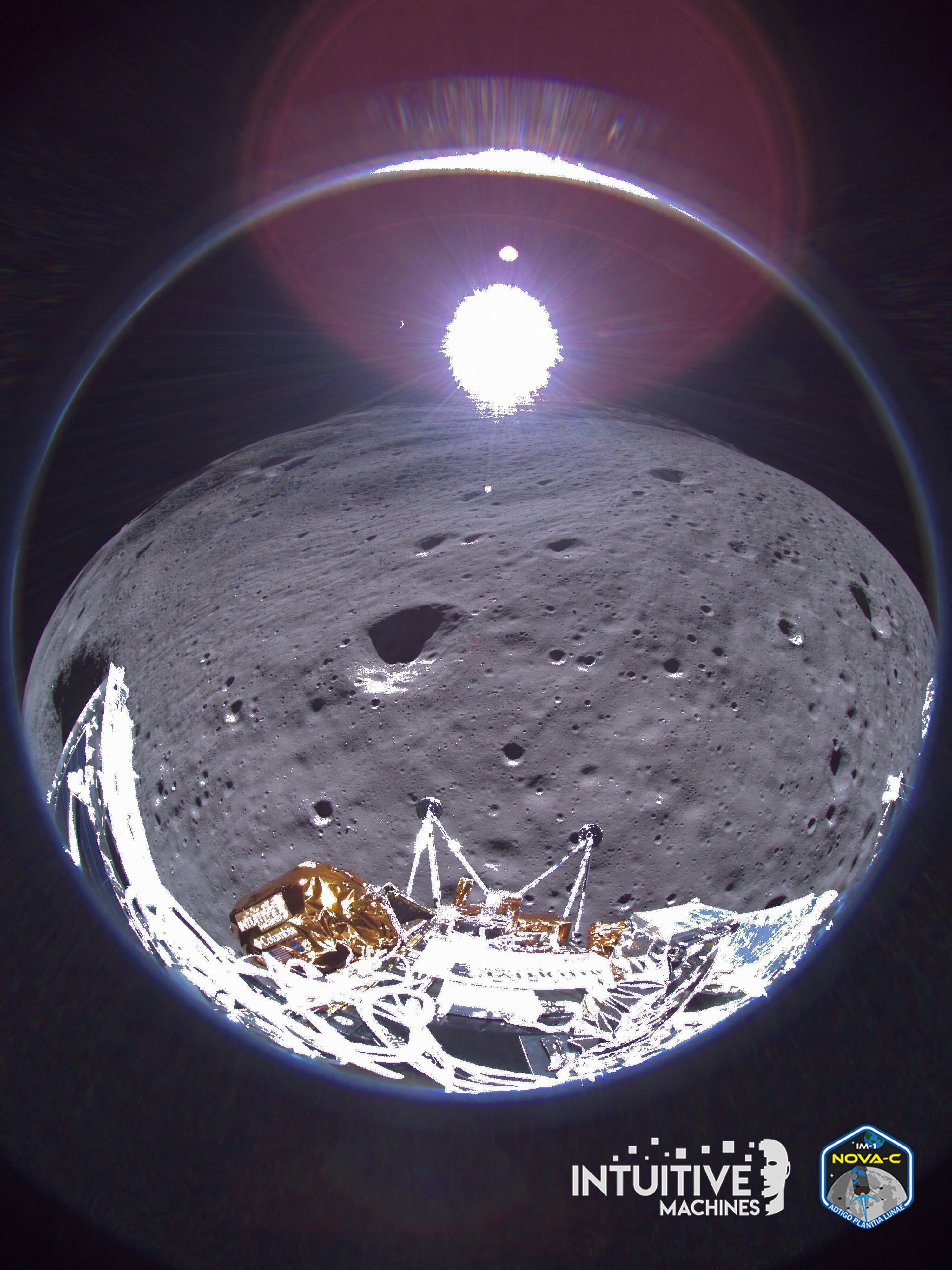 U.S. moon lander Odysseus goes dormant a week after lopsided landing