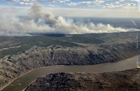An evacuation alert has been issued in Alberta for Fort McMurray as an out-of-control wildfire burns nearby. A wildfire designated MWF017 by the Alberta Wildfire Service is seen burning near Ft. McMurray, Alta., in a May 10, 2024, handout photo. THE CANADIAN PRESS/HO-Alberta Wildfire Service, *MANDATORY CREDIT*