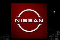 FILE PHOTO: A Nissan logo is seen during the New York International Auto Show, in Manhattan, New York City, U.S., April 5, 2023. REUTERS/David 'Dee' Delgado/File Photo