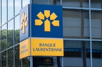 Laurentian Bank says it's selling assets under administration in its retail full-service investment division to iA Private Wealth Inc. The Banque Laurentienne or Laurentian Bank logo is pictured in Montreal, Tuesday, June 21, 2016. THE CANADIAN PRESS/Paul Chiasson