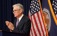 Federal Reserve Chair Jerome Powell speaks during a press conference in Washington on Dec. 13.
