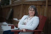 Annette Anderson is photographed at her home in Calgary on Monday, Jan. 23, 2023. Anderson, who works as a school librarian, spends over 50 per cent of her income on the rental home she has lived in with her son for the past two years. (Photo by {photog/Globe and Mail)