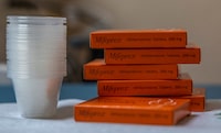 FILE PHOTO: Boxes of mifepristone, the first pill given in a medical abortion, are prepared for patients at Women's Reproductive Clinic of New Mexico in Santa Teresa, U.S., January 13, 2023.  REUTERS/Evelyn Hockstein