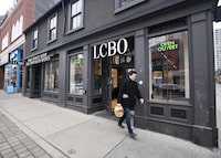 The LCBO store at 272 Queen St. West, is photographed on Jan 11, 2023. Fred Lum/The Globe and Mail.