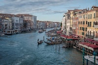 The Grand Canal in Venice, Italy on Nov. 20, 2022. The tourism sector is still recovering from the disastrous downturn in travel largely caused by the coronavirus pandemic. (Laetitia Vancon/The New York Times)