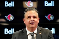 Ottawa Senators' new head coach Travis Green takes part in his introductory press conference in Ottawa on Wednesday, May 8, 2024. THE CANADIAN PRESS/Sean Kilpatrick
