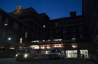 The emergency department entrance to St. Paul's hospital in downtown Vancouver, B.C. Thursday, March 19, 2020.