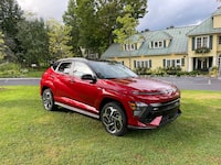 The 2024 Hyundai Kona N line trims will come with a 1.6-litre turbo four-cylinder engine that produces 190 horsepower and 195 lb-ft of torque.