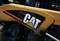 FILE PHOTO: A Caterpillar logo is pictured on the skid-steer loader at the construction site In Warsaw, Poland June 1, 2017. REUTERS/Kacper Pempel