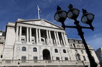 A general view of the Bank of England in the London on Sept. 25.
