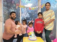 The injured father Dhanushka Wickramasinghe, 38; Kelly Wickramasinghe, 2½ months old; Ashwini Wickramasinghe, 4; Ranaya Wickramasinghe, 3; Inuka Wickramasinghe, 7 and mother Darshani Dilanthika Ekanyake, 35.