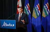 lberta Finance Minister Nate Horner speaks to the media at a news conference in Calgary, Thursday, June 29, 2023. A spokesperson for Horner says the proposal to have a future Alberta pension plan mirror the controversial Quebec investment model remains on the table for consideration — four days after Horner announced it was off the table. THE CANADIAN PRESS/Jeff McIntosh