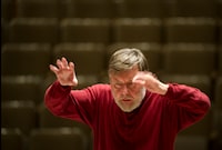 TSO Conductor Laureate Sir Andrew Davis, conducts his re-orchestration of Handel?Ü?s Messiah during rehearsal at Roy Thomson Hall in Toronto, Ont. Dec. 10, 2010.(Photo by Kevin Van Paassen/The Globe and Mail)