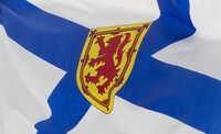 A non-profit law firm has filed a class-action lawsuit against the Nova Scotia government over unlawful use of lockdowns in jails. Nova Scotia's provincial flag flies on a flagpole in Ottawa, Friday July 3, 2020. THE CANADIAN PRESS/Adrian Wyld