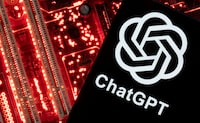 FILE PHOTO: A smartphone with a displayed ChatGPT logo is placed on a computer motherboard in this illustration taken February 23, 2023. REUTERS/Dado Ruvic/Illustration