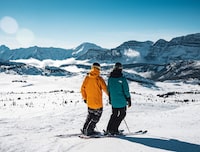 Nov 24 - skiers couple sunny monarch -7.jpg from Sunshine Village (Banff Sunshine )