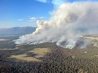 The St. Mary's wildfire is shown in this handout image provided by the B.C. Wildfire Service. THE CANADIAN PRESS/HO-BC Wildfire Service *MANDATORY CREDIT*