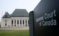 The Supreme Court of Canada will examine the constitutionality of mandatory minimum sentences for child pornography offences. Canada's top court is seen, Friday, June 16, 2023 in Ottawa. THE CANADIAN PRESS/Adrian Wyld