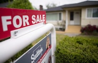 Calgary Real Estate Board releases home sales numbers for May. A real estate sign is pictured in Vancouver, B.C., Tuesday, June, 12, 2018. THE CANADIAN PRESS Jonathan Hayward