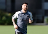 Soccer Football - MLS - Inter Miami Training - DRV PNK Stadium, Fort Lauderdale, Florida, United States - July 18, 2023 Inter Miami's Lionel Messi in action during training REUTERS/Marco Bello