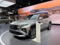 The 2025 Hyundai Tucson PHEV on display at the 2024 New York International Auto Show on March 27, 2024.